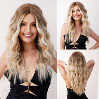 Swiss lace pruik lang golvend haar zonder pony Nynke