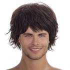 Trendy mannenpruik stoer kapsel in laagjes model M52