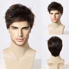 Herenpruik kort steil haar in laagjes medium bruin Herenpruik kort steil haar in laagjes medium bruin